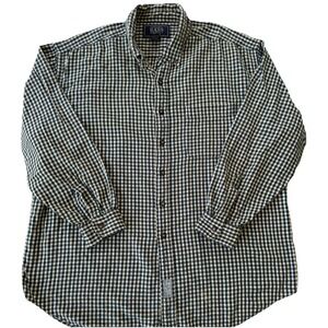 G.H. Bass & Co Multicolor Check Long Sleeve Flannel Button Front‎ Shirt Men's XL